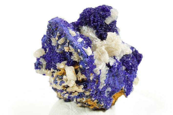 Cerussite Crystals on Sparkling Azurite - Congo #366027